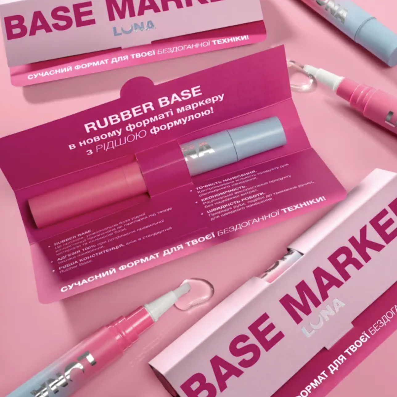 Porovnáváme báze LunaMoon: Strong Base, Rubber Base, Acid Free Base, Marker Base