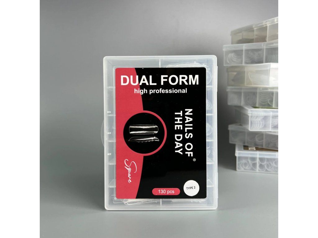 NAILSOFTHEDAY Dual Form Square 01 (Type 2) – upper forms wide square/almond, 130 pieces