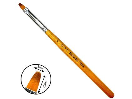 Oval Brush OPI for building and modeling nails with gel and acrylic - 04