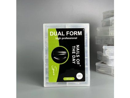 NAILSOFTHEDAY Dual Form Square 05 (Typ 7) – horné formy štvorec pre stredné délku, vhodné pre nechty