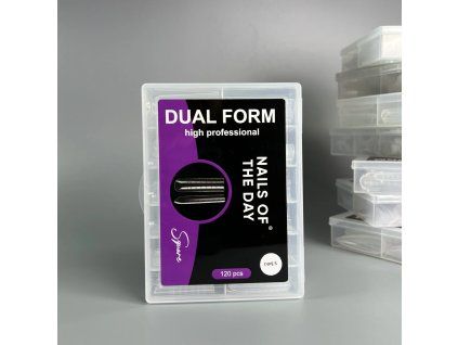 NAILSOFTHEDAY Dual Form Square 03 (Typ 5) – horné formy štvorec, 120 kusov