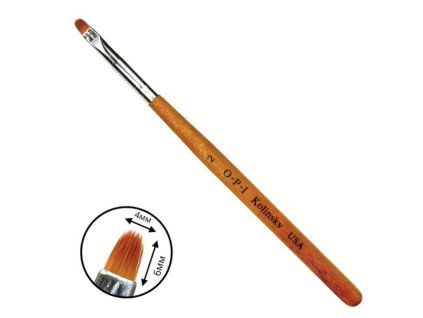 Oválný štetec OPI pre stavbu a modelaci nechtov gelem a akrylem - 02