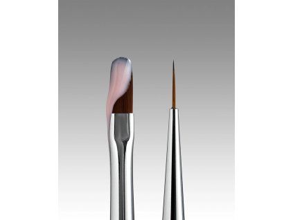 Štetec oboustranný Dark (liner 10 mm + gél 12 mm)