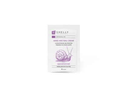 Hand and nail cream with allantoin, snail extract and shea olej Shelly 4 ml