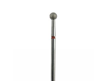 Diamantová fréza STELLA'S na kůžičku - kulička červená 4 mm
