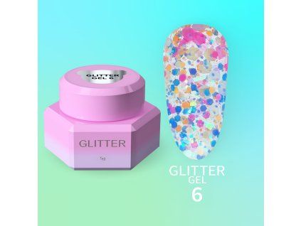YOUARECUTE Glitter Gél nr6 5ml