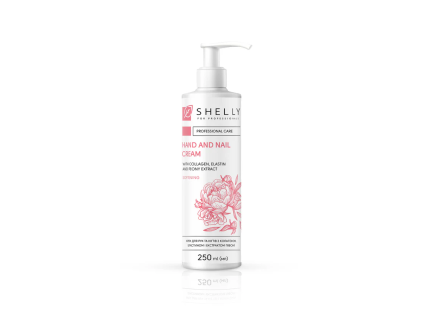 Cream for hands and nails with collagen, elastin and peony extract Shelly 250 ml