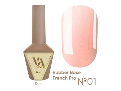 RUBBER BASE FRENCH PRO "VALERI", 12 ml №01
