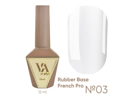 RUBBER BASE FRENCH PRO "VALERI", 12 ml №03