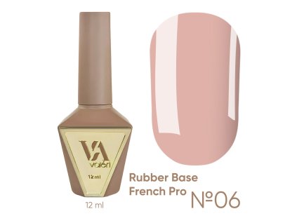 RUBBER BASE FRENCH PRO "VALERI", 12 ml №06