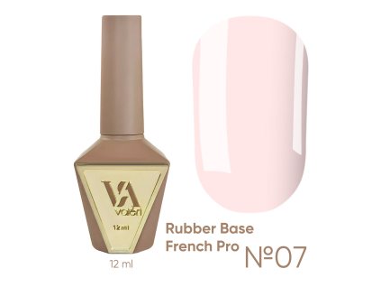 RUBBER BASE FRENCH PRO "VALERI", 12 ml №07