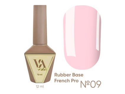 RUBBER BASE FRENCH PRO "VALERI", 12 ml №09