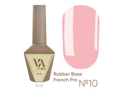 RUBBER BASE FRENCH PRO "VALERI", 12 ml №10