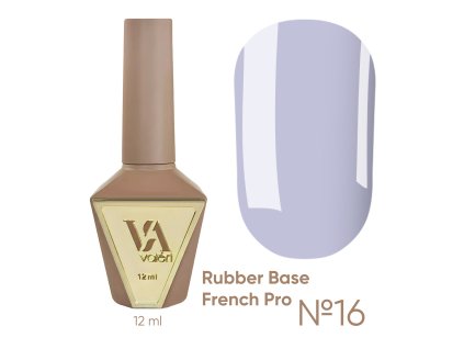 RUBBER BASE FRENCH PRO "VALERI", 12 ml №16