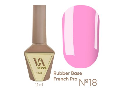 RUBBER BASE FRENCH PRO "VALERI", 12 ml №18