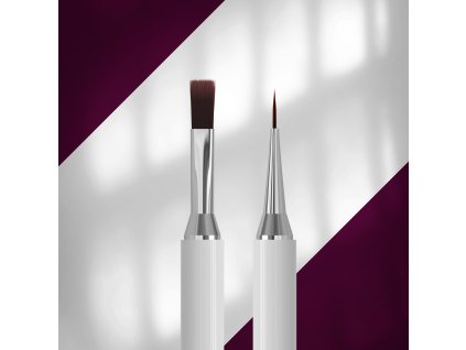 STALEKS EXCLUSIVE 08/03 Double-ended gel brush 10 mm / liner 10 mm