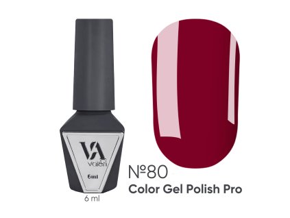 COLOR GEL POLISH PRO "VALERI", 6 ml №80