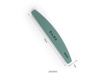 DARK polishing nail file - half-circle 800/3000 grit