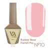 RUBBER BASE FRENCH PRO "VALERI", 12 ml №10