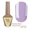 RUBBER BASE FRENCH PRO "VALERI", 12 ml №15