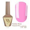 RUBBER BASE FRENCH PRO "VALERI", 12 ml №18