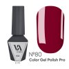 COLOR GEL POLISH PRO "VALERI", 6 ml №80